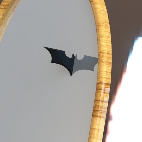 Half Batarang Mirror accessory 3D Print 238475