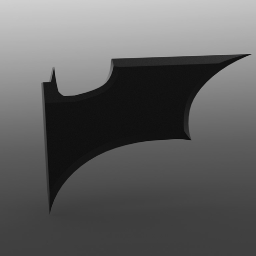 Half Batarang Mirror accessory 3D Print 238477