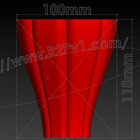 Small Vase #481 3D Printing 238501