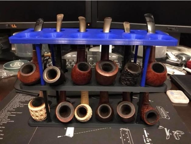 Tobacco Pipe Organizer 3D Print 238513