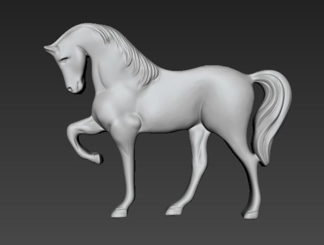 dignified horse 3D Print 238529