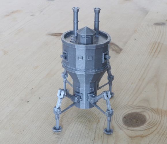 Steampunk Mobile Turret 3D Print 238537