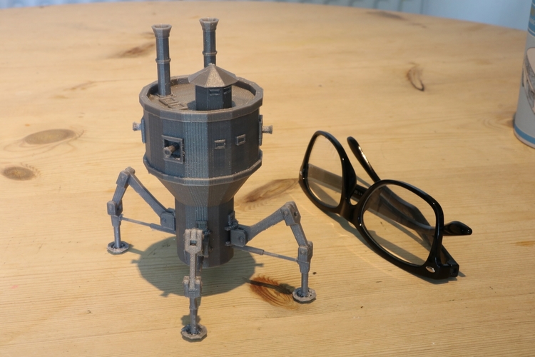 Steampunk Mobile Turret 3D Print 238542