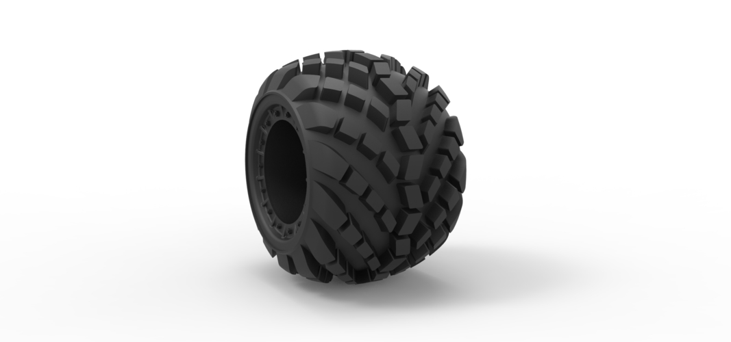 Diecast Arched offroad wheel 3D Print 238595