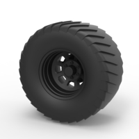 Diecast Wheel from Pulling truck - Thumbnail 1
