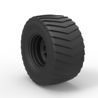 Diecast Wheel from Pulling truck - Thumbnail 2