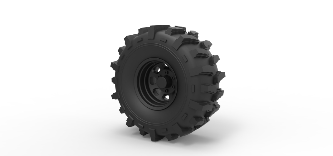 Diecast Offroad wheel 19 3D Print 238671