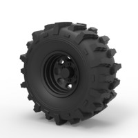 Small Diecast Offroad wheel 19 3D Printing 238671