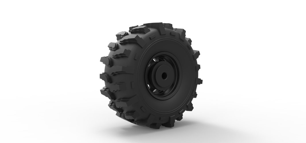 Diecast Offroad wheel 19 3D Print 238674