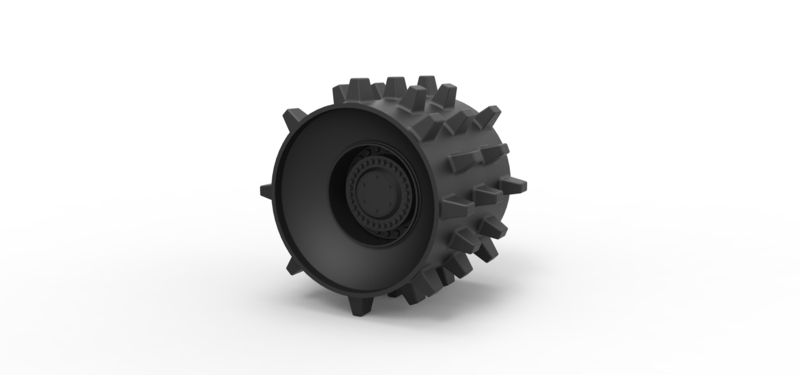 Diecast Compactor wheel