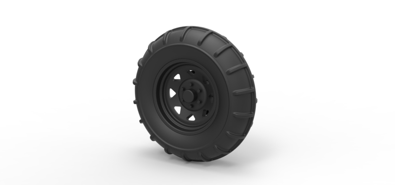Diecast Front wheel from Dirt dragster