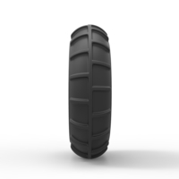 Diecast Front wheel from Dirt dragster - Thumbnail 3