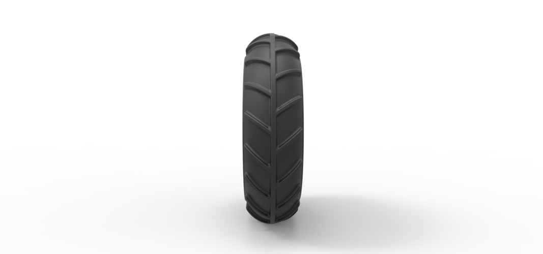 Diecast Front wheel from Mud dragster 3D Print 238697