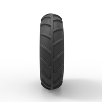 Diecast Front wheel from Mud dragster - Thumbnail 3