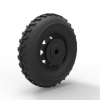Diecast Front wheel for Dune Buggy 2 - Thumbnail 4