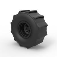 Diecast Wheel for mud drag racing - Thumbnail 1