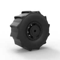 Diecast Wheel for mud drag racing - Thumbnail 4