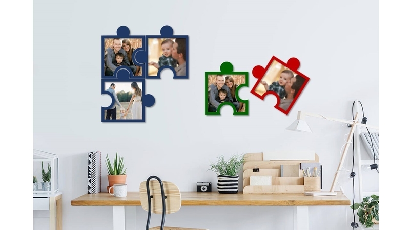 Puzzle photo frames 