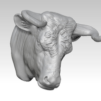 Small Bull head 3D Printing 238733