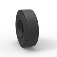 Diecast Rear wheel of old school dragster - Thumbnail 2