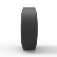 Diecast Rear wheel of old school dragster - Thumbnail 3