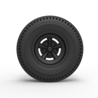 Diecast Rear wheel of old school dragster - Thumbnail 5