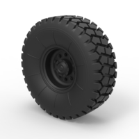 Small Diecast Offroad truck wheel 2 3D Printing 238813