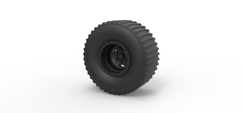 Diecast Rear wheel from Dirt dragster