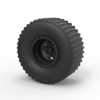 Diecast Rear wheel from Dirt dragster - Thumbnail 1