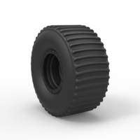 Diecast Rear wheel from Dirt dragster - Thumbnail 2