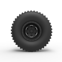 Diecast Rear wheel from Dirt dragster - Thumbnail 5