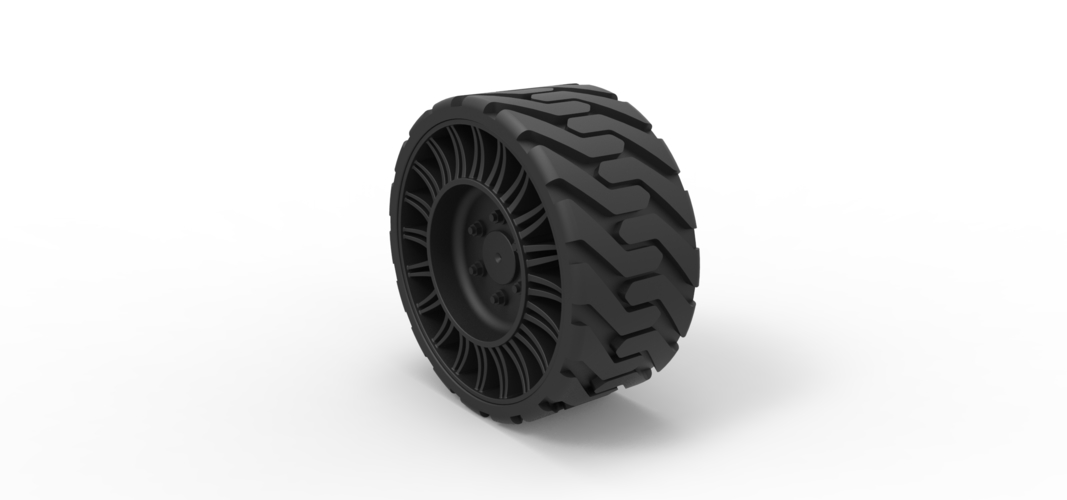 Diecast Twheel from Front loader 3D Print 238854