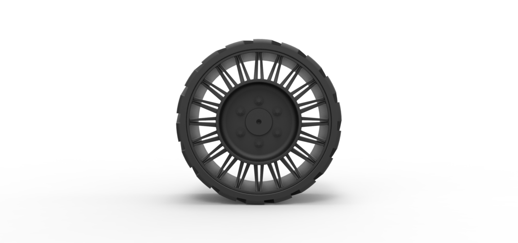 Diecast Twheel from Front loader 3D Print 238857