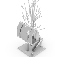 Tree house Lampshape 3D printing model - Thumbnail 2