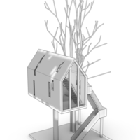 Tree house Lampshape 3D printing model - Thumbnail 5