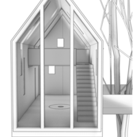 Tree house Lampshape 3D printing model - Thumbnail 6