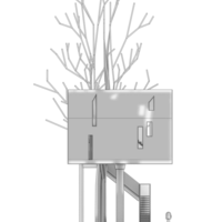 Tree house Lampshape 3D printing model - Thumbnail 8