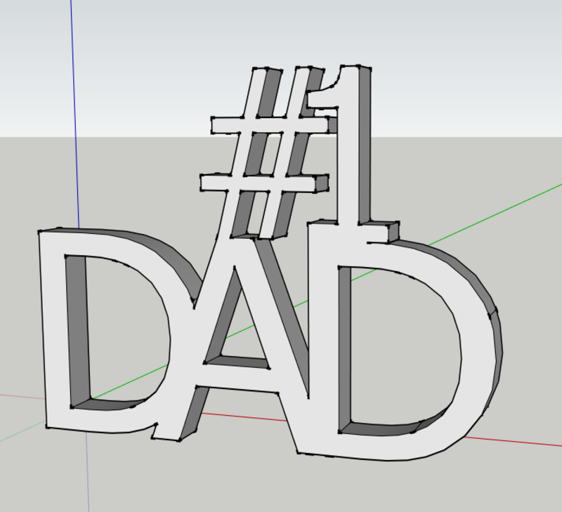 #1 Dad Desk Ornament