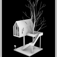 Tree house Lampshape 3D printing model - Thumbnail 12