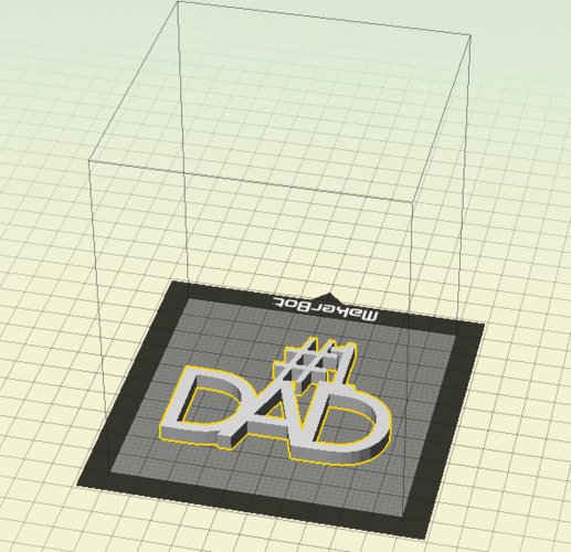#1 Dad Desk Ornament 3D Print 23892