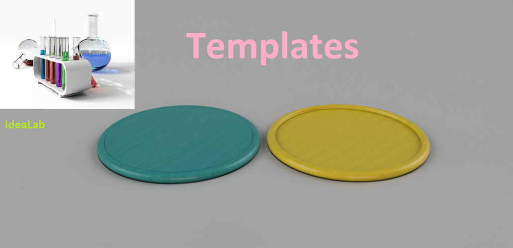 Templates for coasters