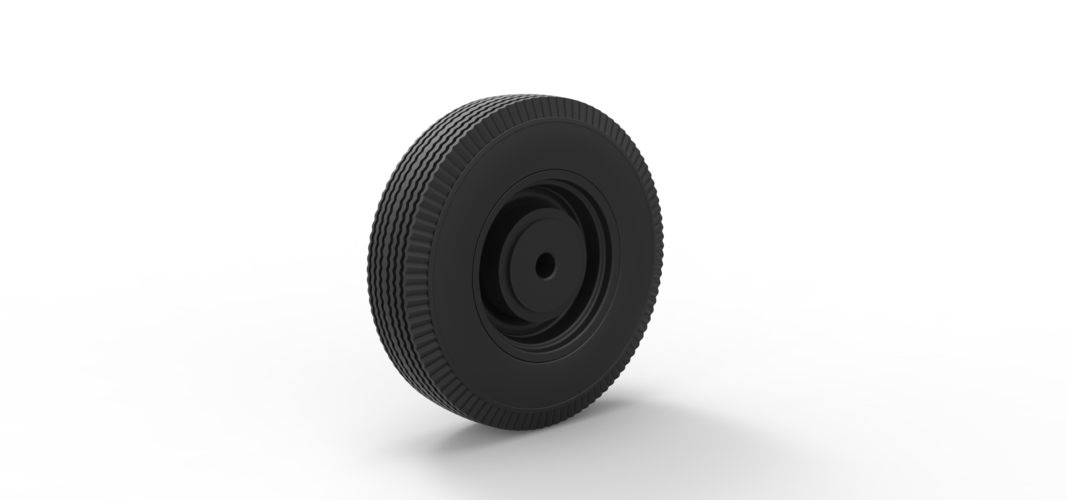 Wheel from retro car 3D Print 238942