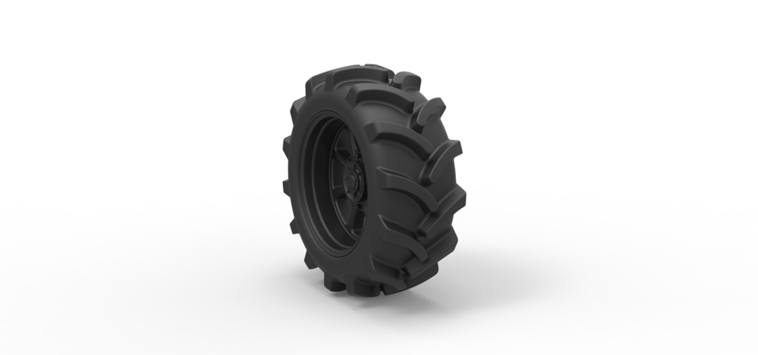 Diecast Wheel from Mud truck 3D Print 238945