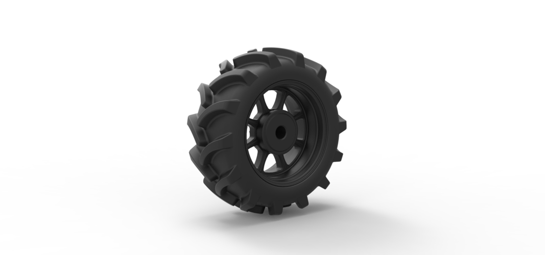 Diecast Wheel from Mud truck 3D Print 238947