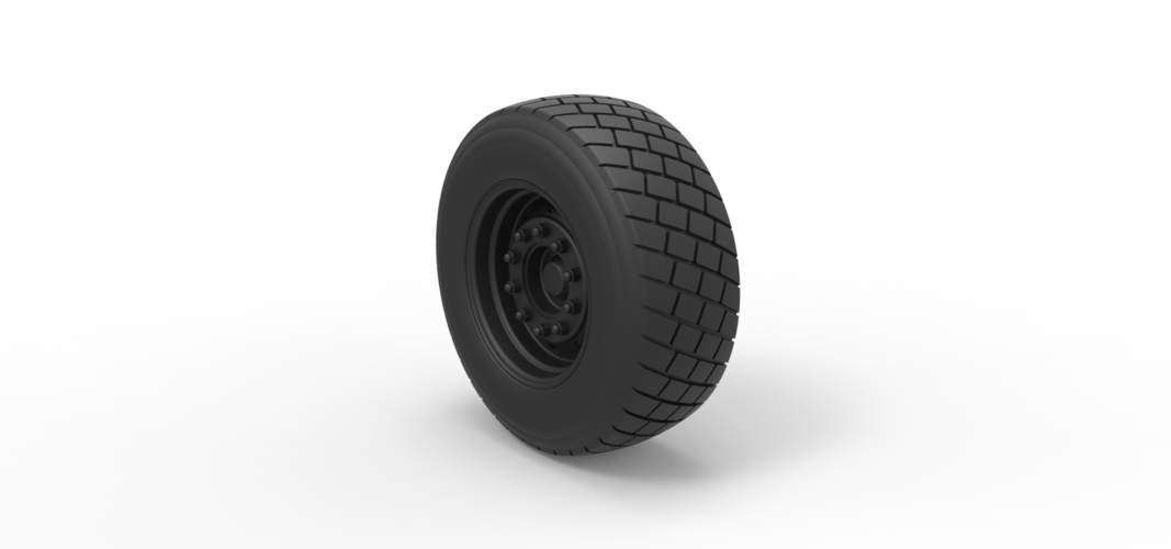 Diecast Front wheel from truck 3D Print 238973