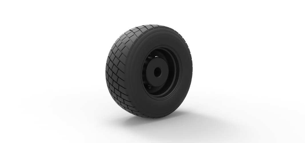 Diecast Front wheel from truck 3D Print 238975