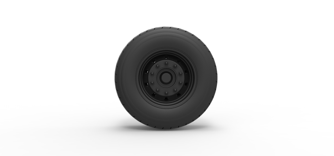 Diecast Front wheel from truck 3D Print 238976