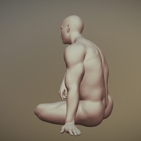 3D Printable Nude Male Body Pose 03 - Thumbnail 5