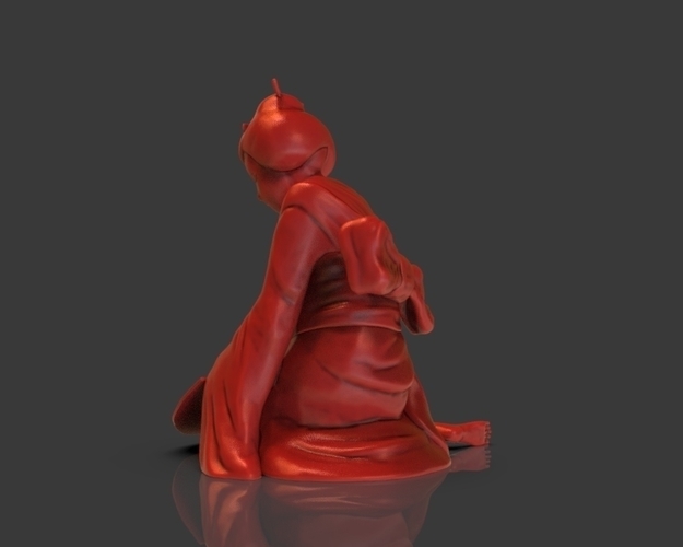 Sad Geisha 3D Sculpture 3D Print 239086