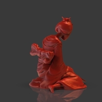 Sad Geisha 3D Sculpture - Thumbnail 5